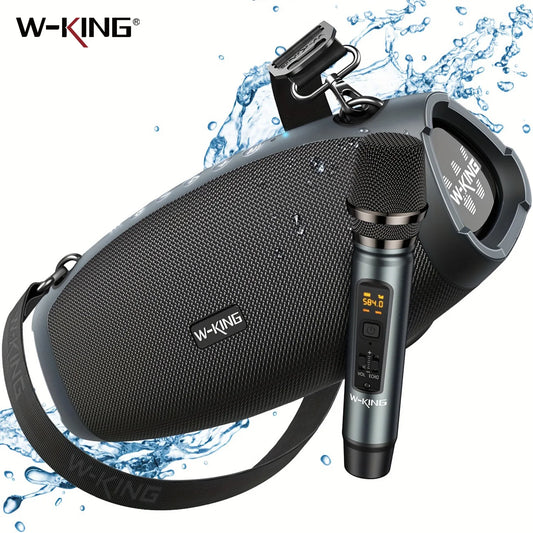 W-King X10MIC Portable Waterproof Bluetooth Speaker With Wireless Mic