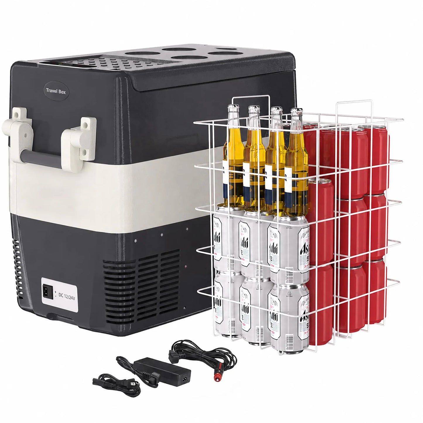 HiMISS 12V Car Refrigerator Portable Fridge Freezer for Travel