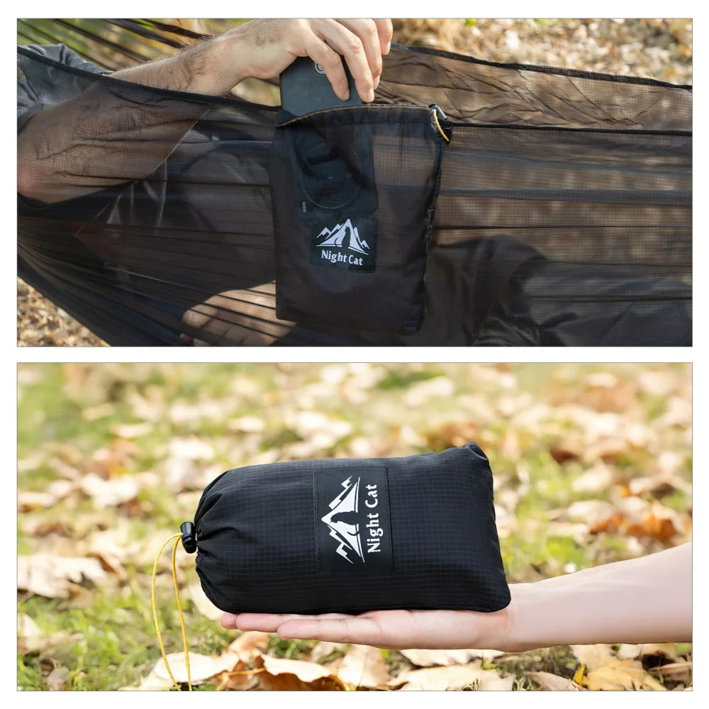 Night Cat Ultralight Pocket Hammock for Solo Hiking