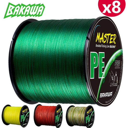 Bakawa 8-Strand Braided PE Fishing Line For Saltwater Carp Casting