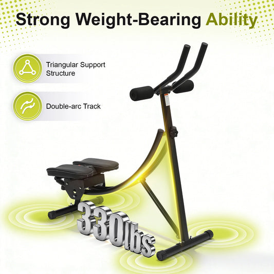 Ab Machine With LED Display 330lb Capacity 3 Level Adjustable