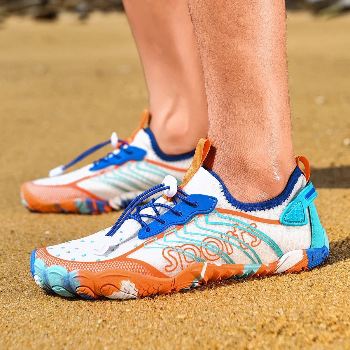 Men Quick Dry Barefoot Water Shoes For Beach And Outdoors