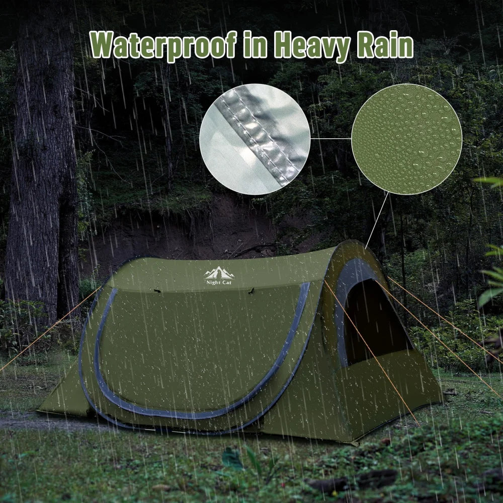 Night Cat Two Person Pop Up Tent With Mosquito Net