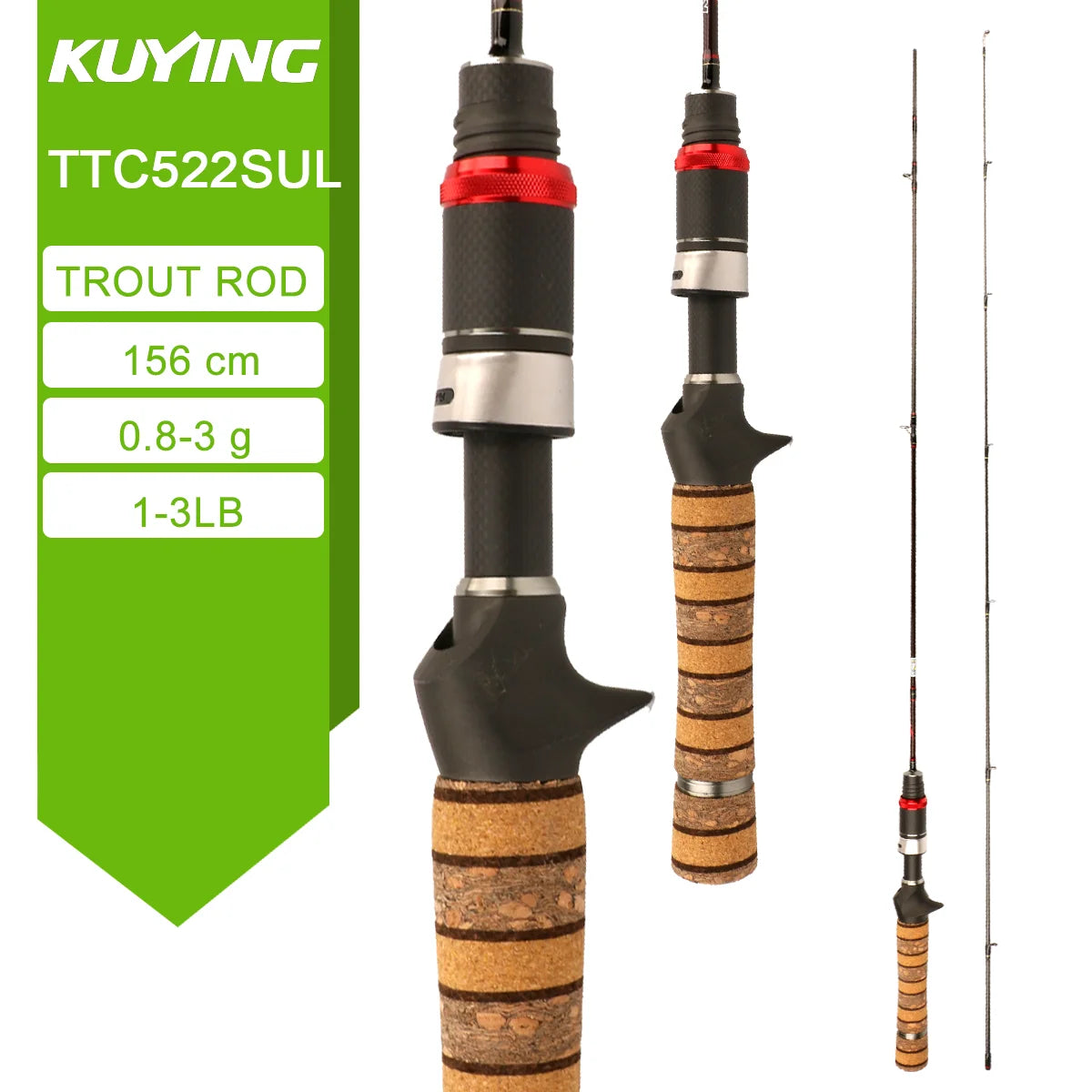 KUYING TETON Spinning Rod BFS Casting Lure Rod Carbon