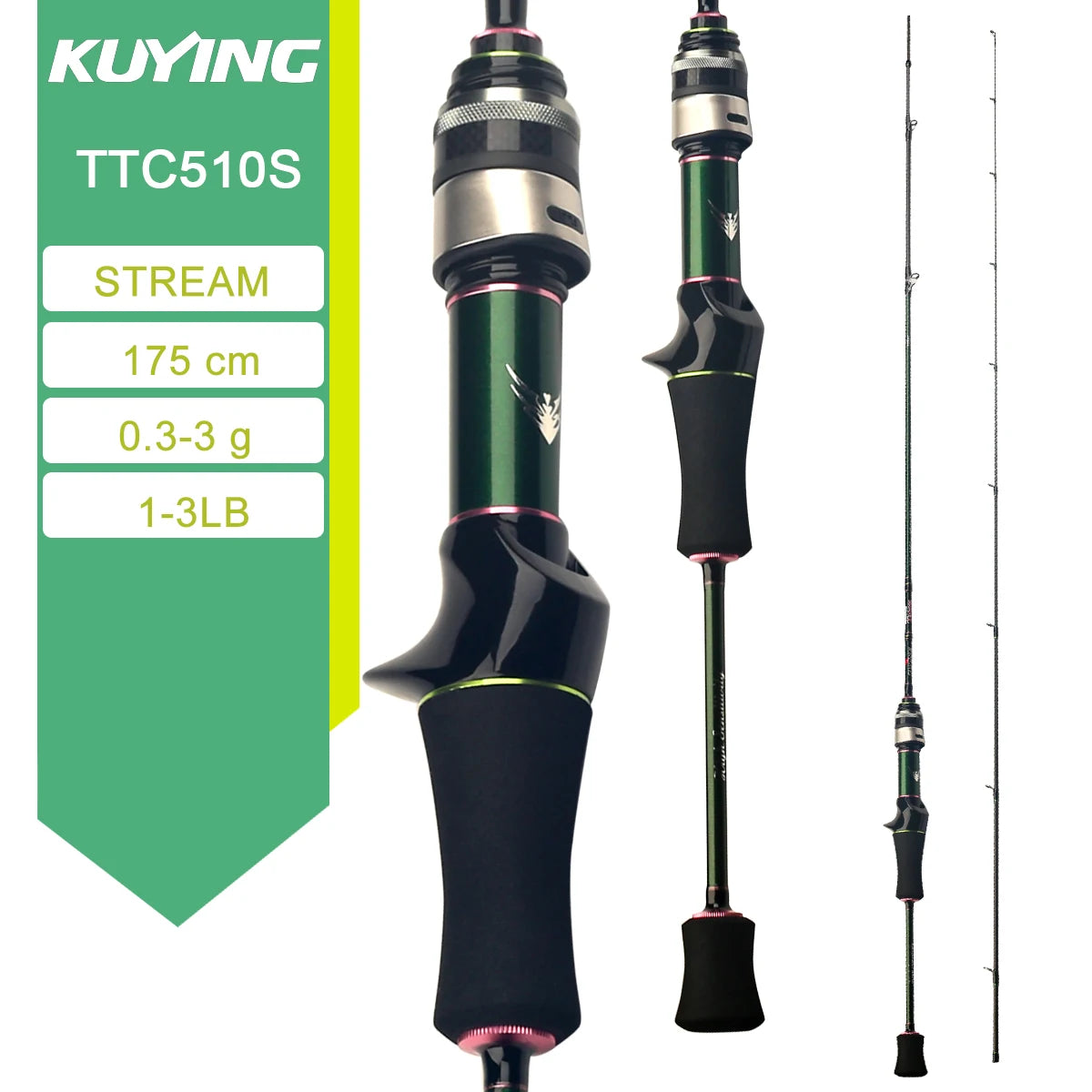 KUYING TETON Spinning Rod BFS Casting Lure Rod Carbon