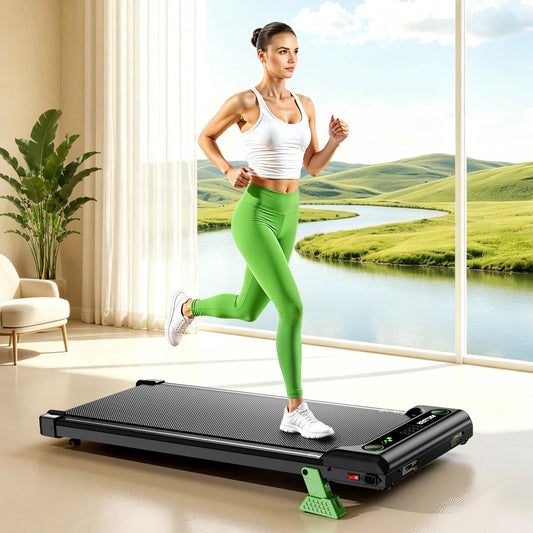 AKLUER Walking Pad Under Desk Treadmill With Incline