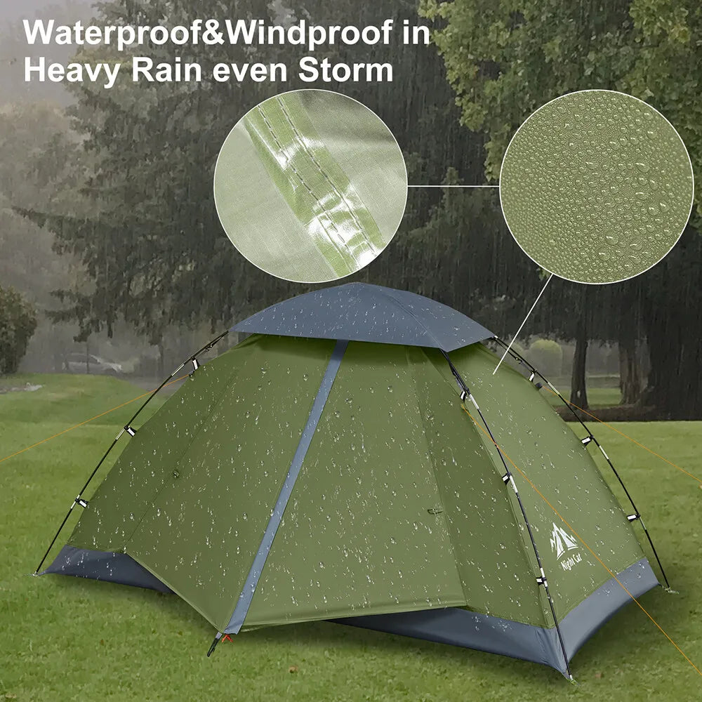 Night Cat Upgraded Backpacking Tent Easy Clip Setup