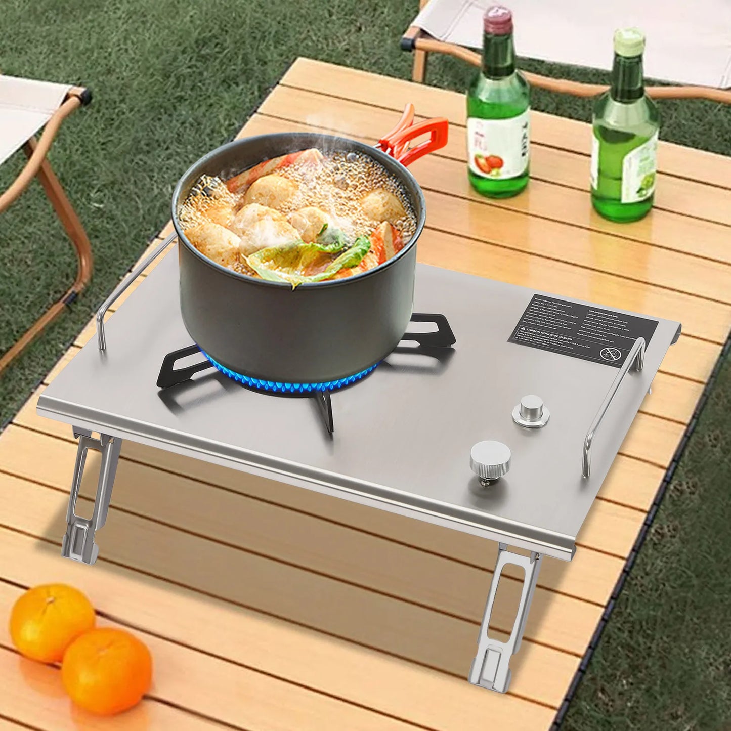 Portable Outdoor Folding Gas Stove With Electronic Ignition