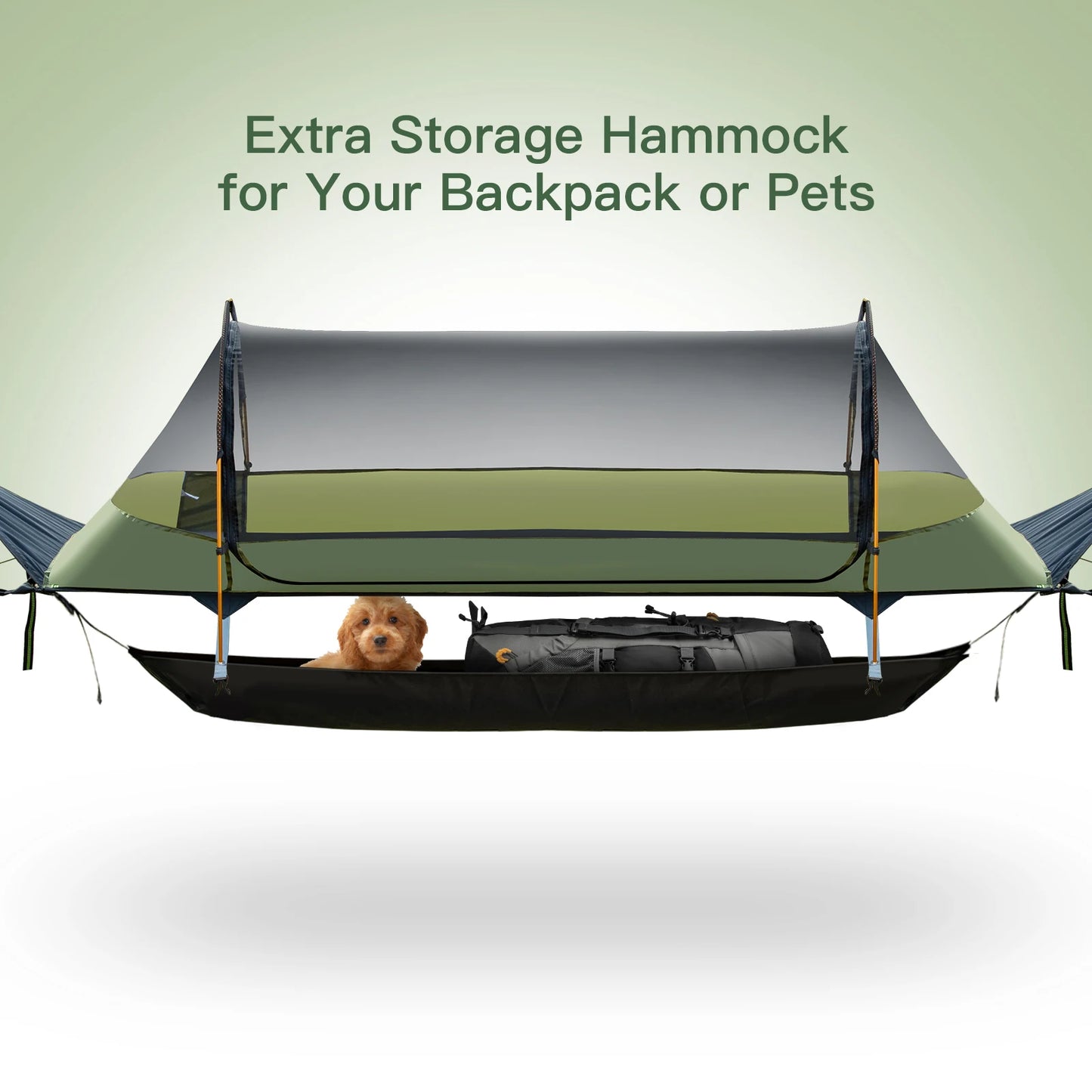 Night Cat Hammock Tent With Mosquito Net Rainfly Storage