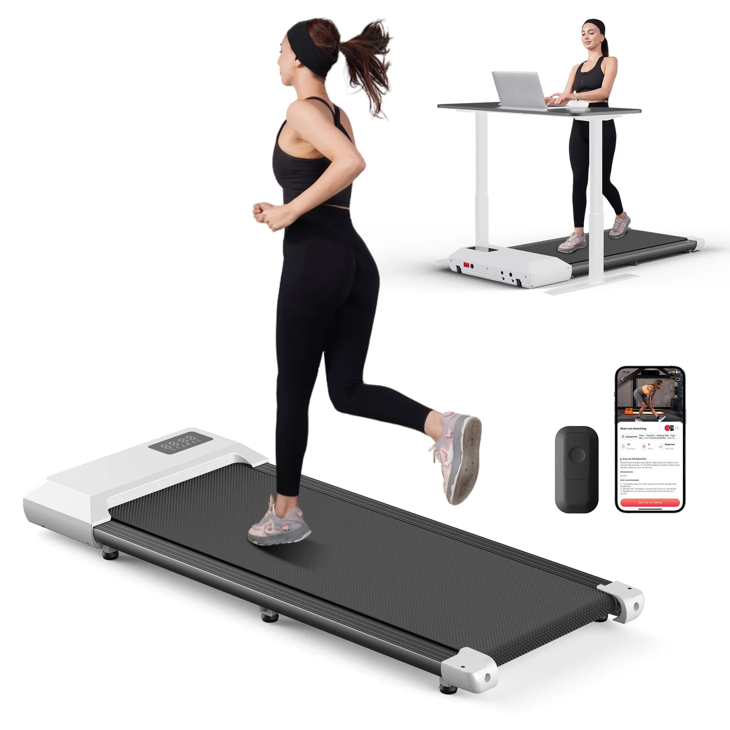 Superun 2.5HP Home Treadmill With LCD Data Display
