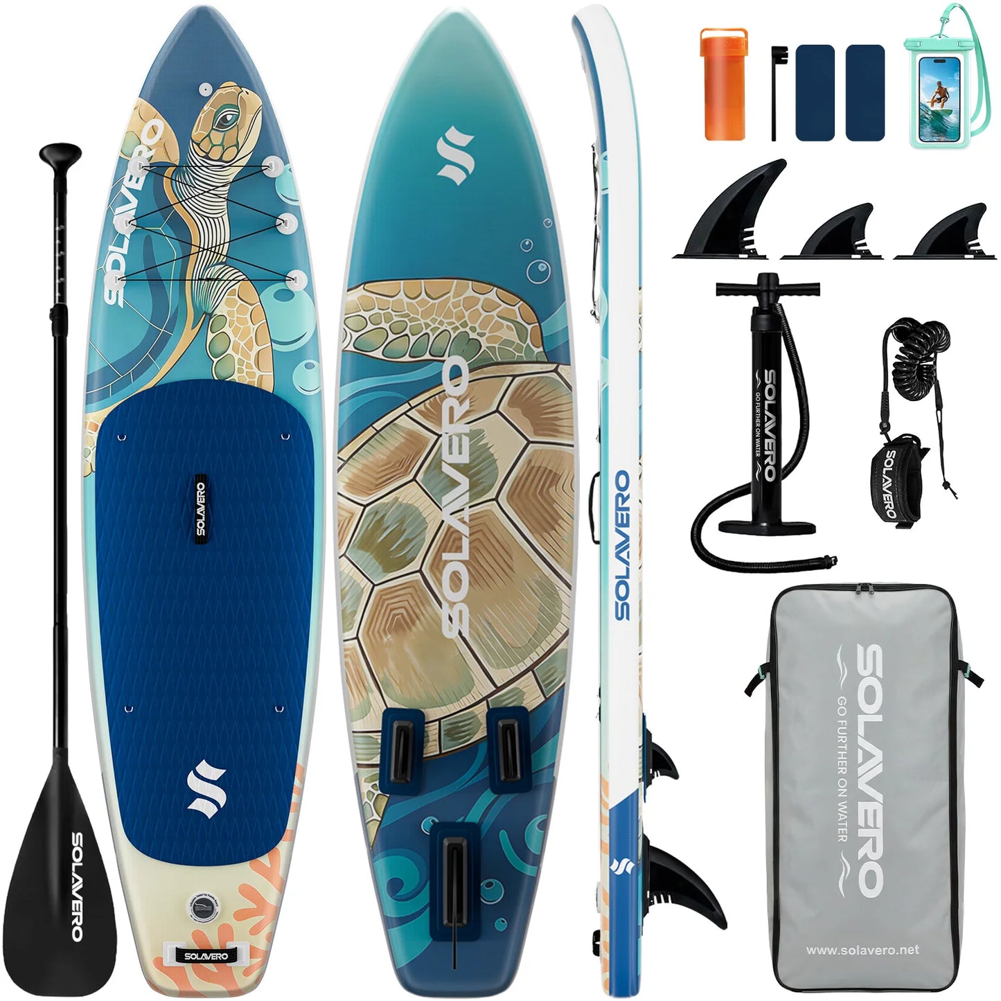 Inflatable Stand Up Paddle Board With EVA Deck For Sea