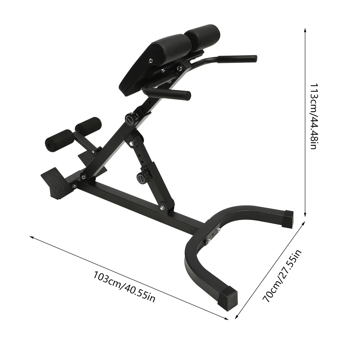 Adjustable Multi-Functional Hyper Back Extension Roman Chair Ab Situp