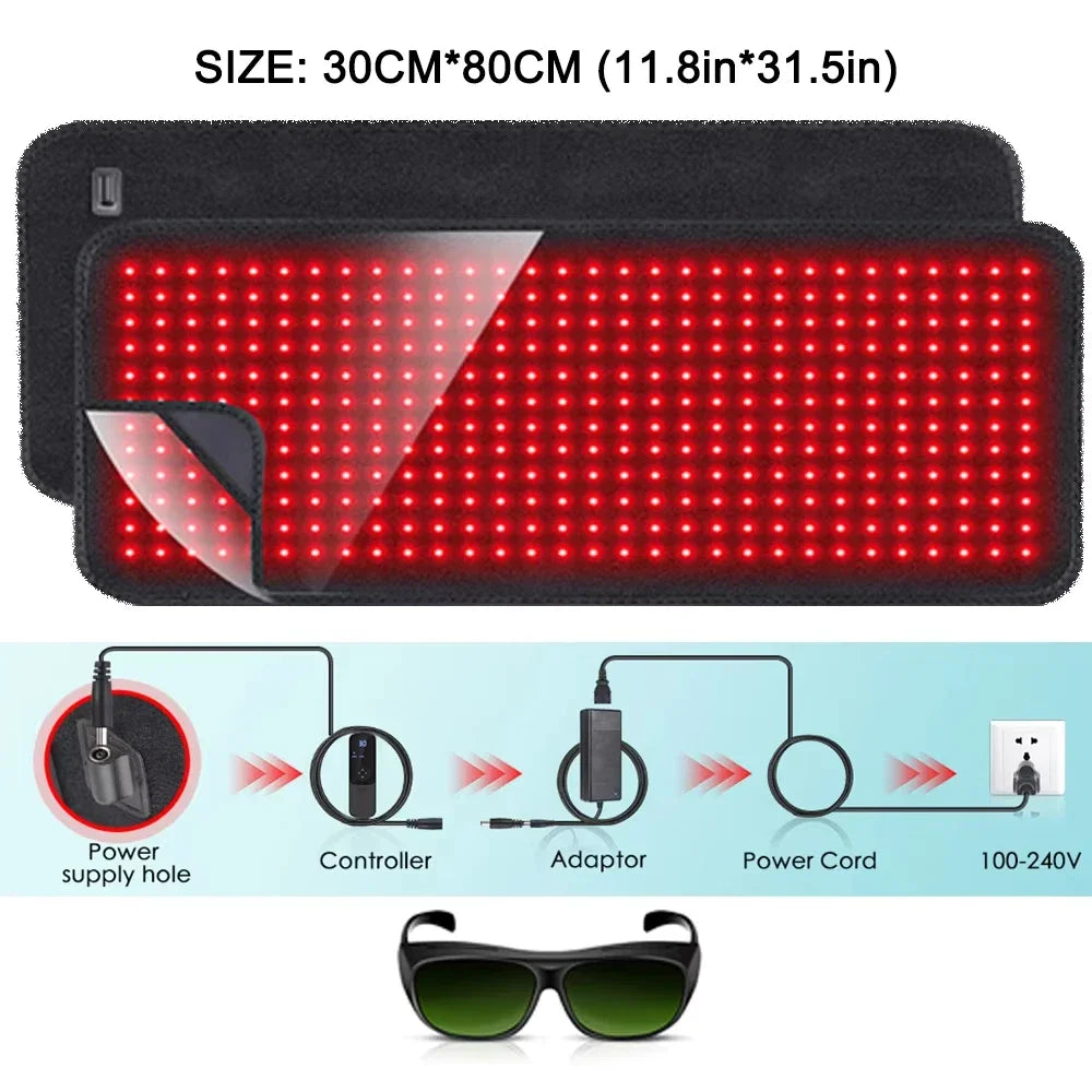 Astarexin Red Light Therapy Heating Pad For Body And Back Pain Relief