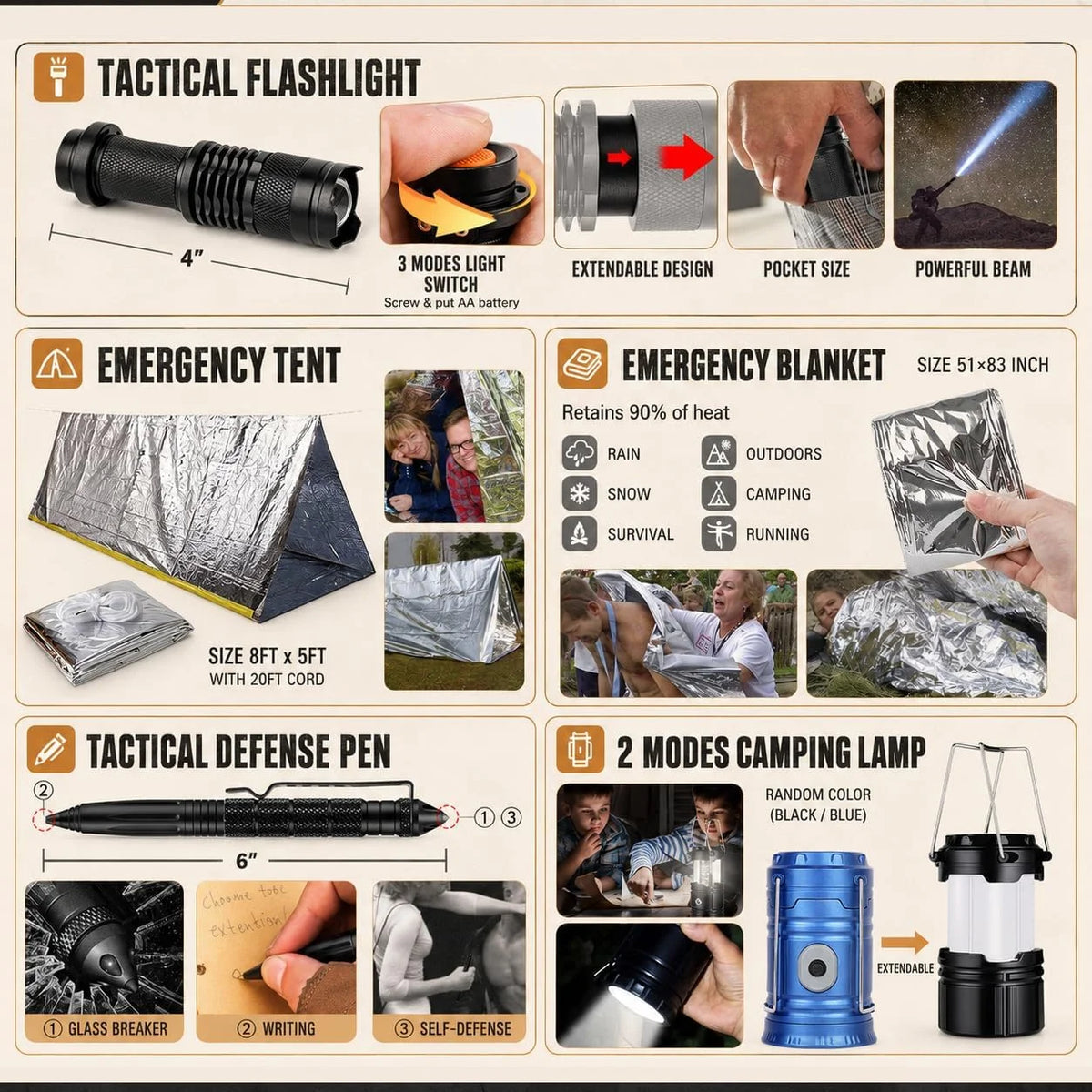 Portable 258 Piece Car Emergency First Aid Kit