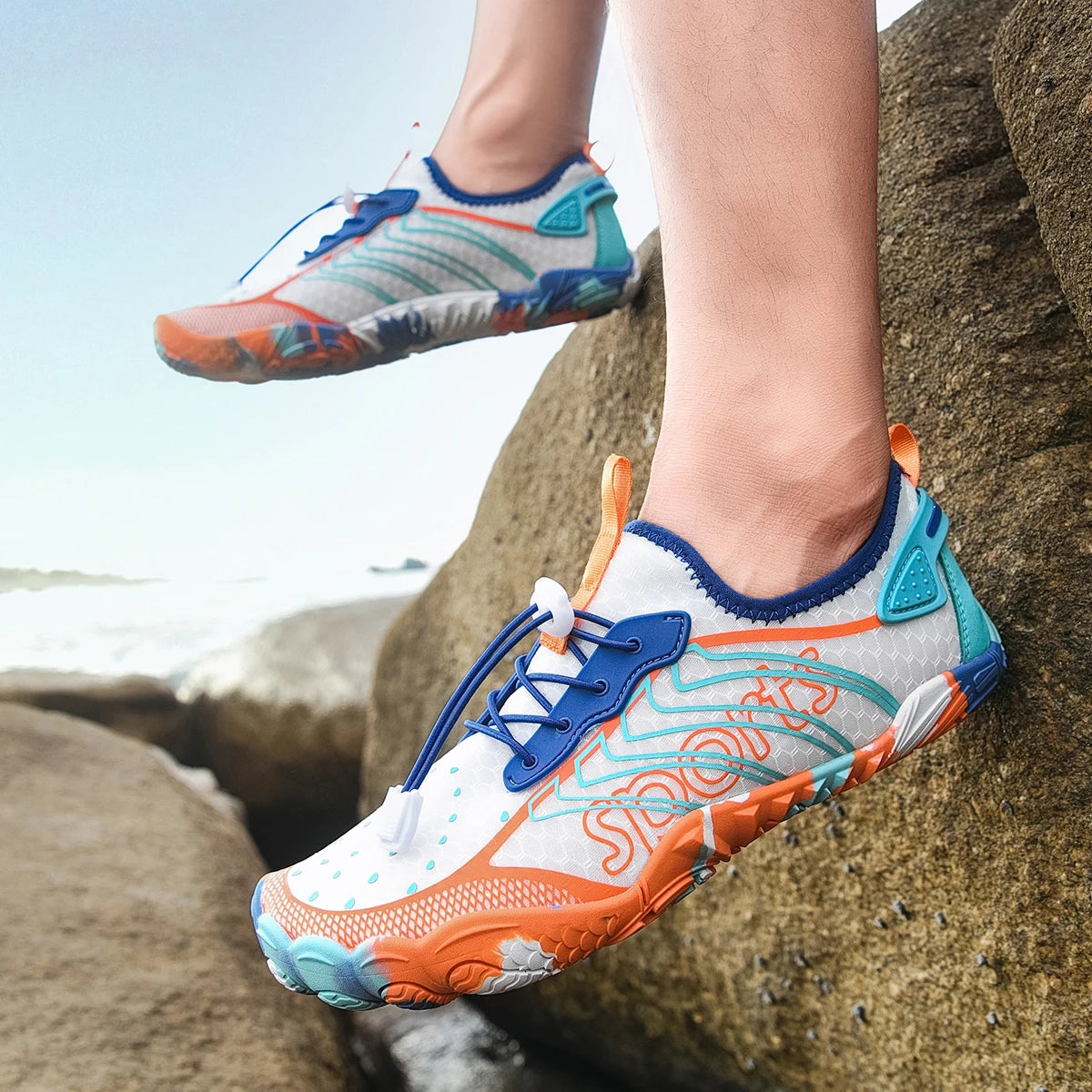 Men Quick Dry Barefoot Water Shoes For Beach And Outdoors