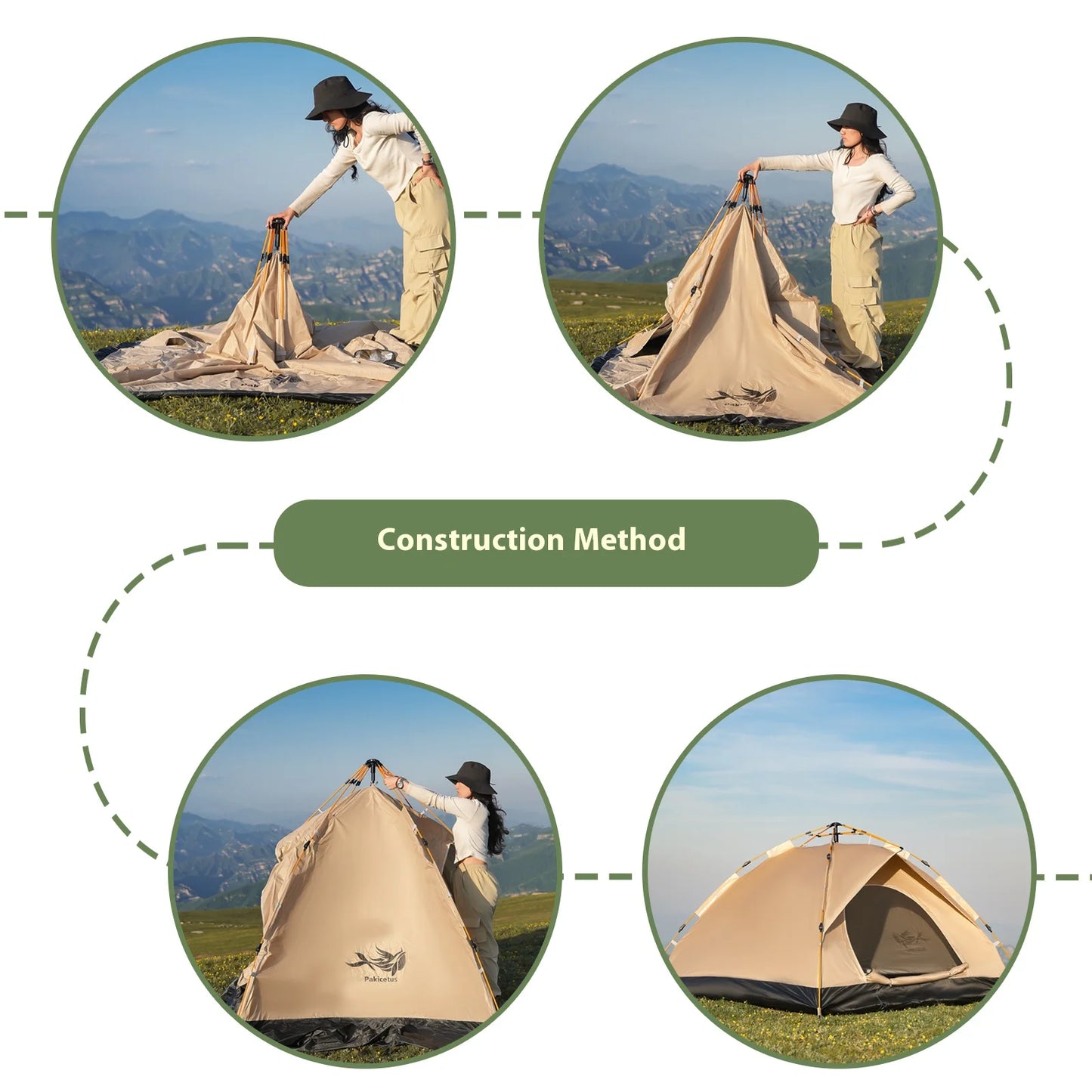 Pakicetus Automatic Pop Up Outdoor Shelter Two To Three Person Tent
