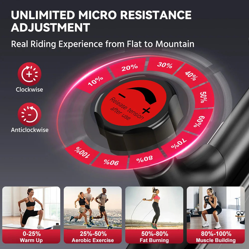 Botifly Exercise Bike Resistance Stationary Low Noise 6kg Flywheel