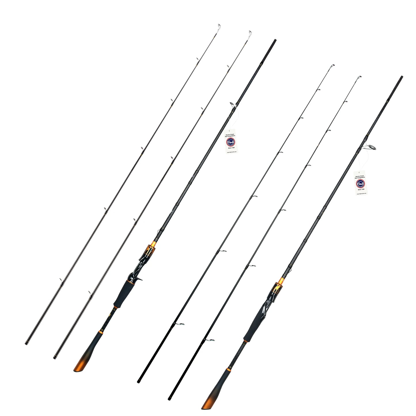 BIUTIFU Spinning Casting Rod With Fuji Guides Carbon