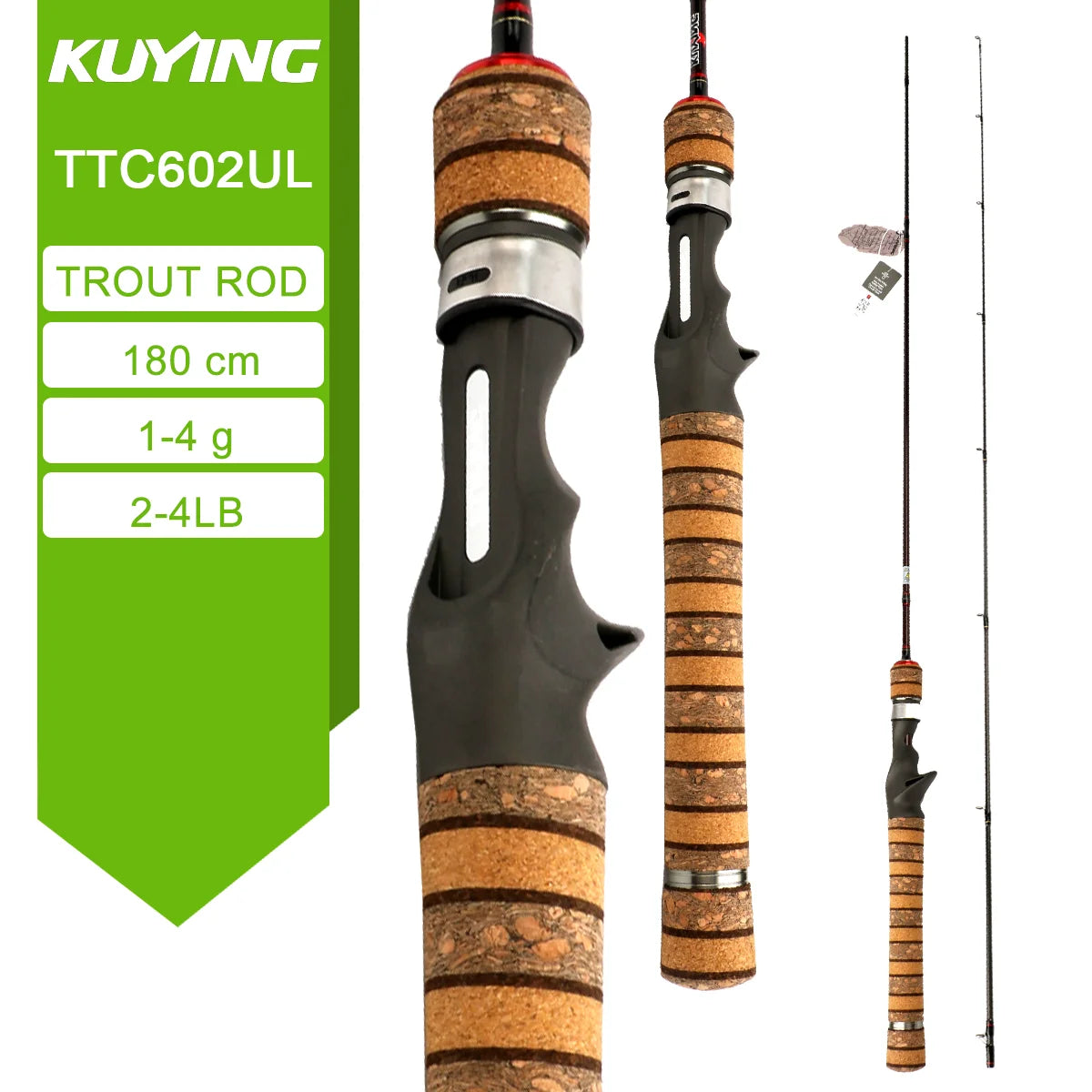 KUYING TETON Spinning Rod BFS Casting Lure Rod Carbon