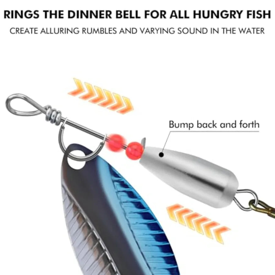 Six Pack Spinner Baits For Freshwater And Saltwater Fishing