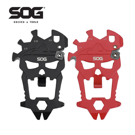SOG MacV Stainless Steel EDC Multitool Keychain Bottle Opener Screwdriver