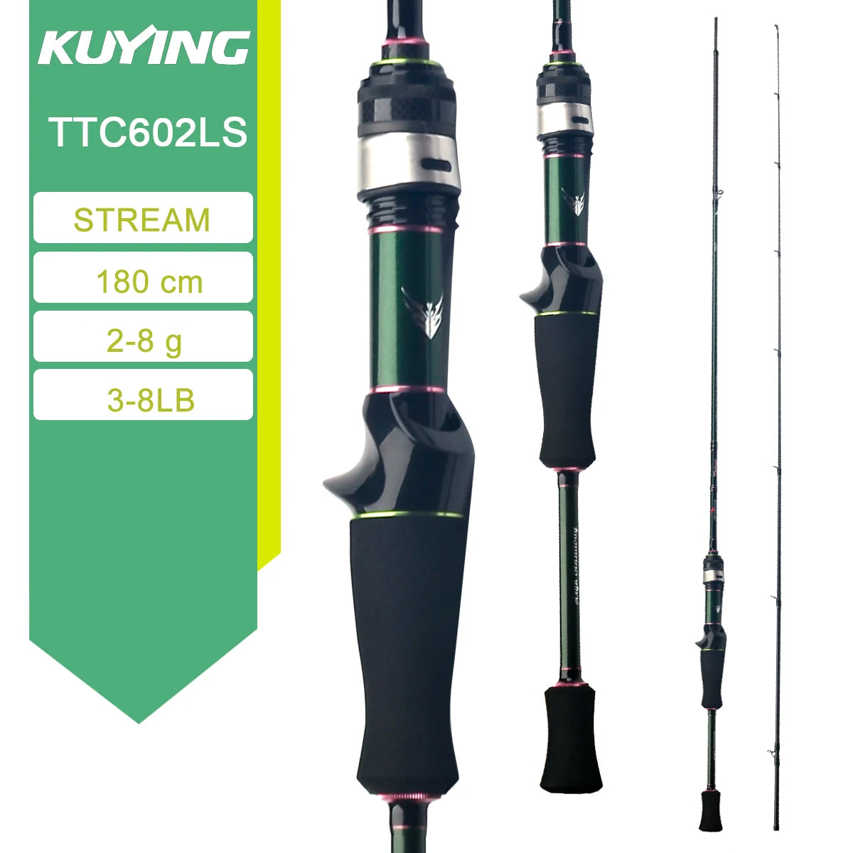 KUYING TETON Spinning Rod BFS Casting Lure Rod Carbon