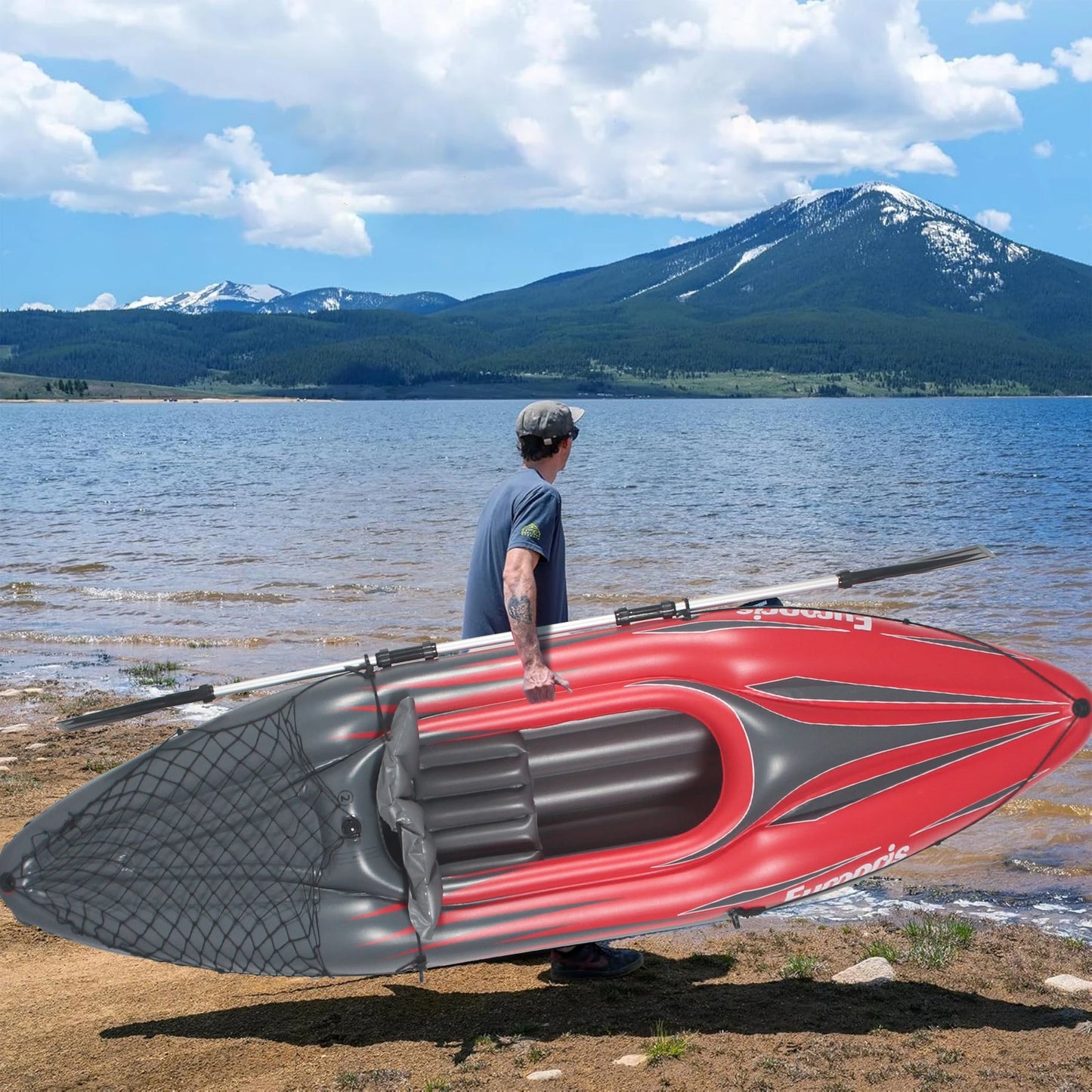 HHSJZWCY Inflatable One Person Kayak With Pump And Paddles