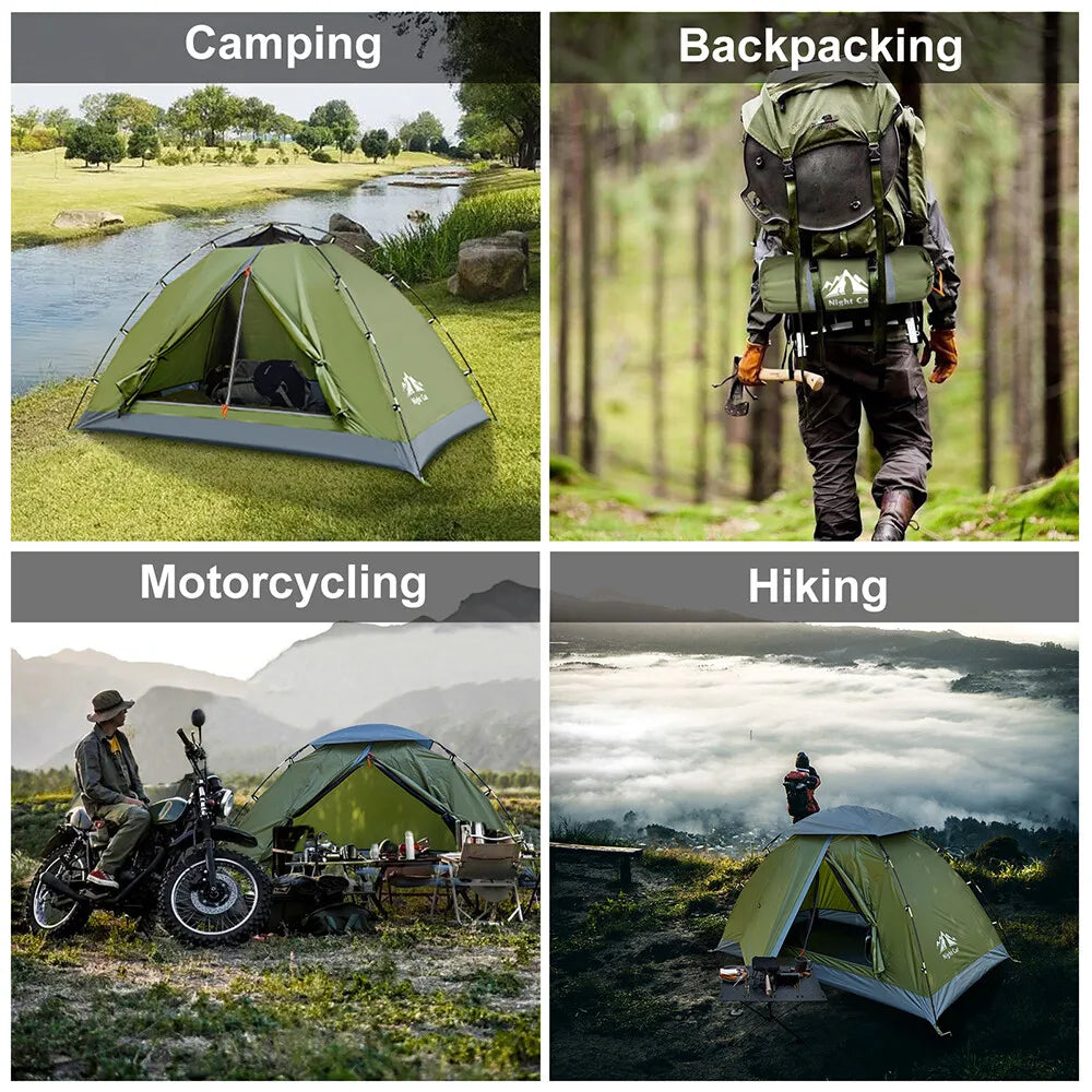 Night Cat Upgraded Backpacking Tent Easy Clip Setup