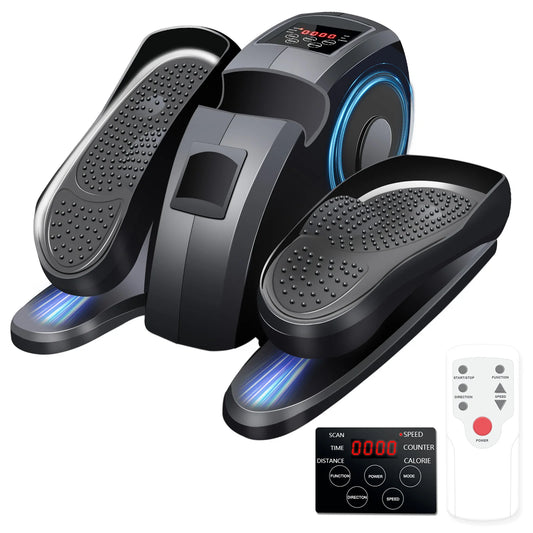 Gamewiu Mini Portable Under Desk Elliptical Pedal Exerciser Remote