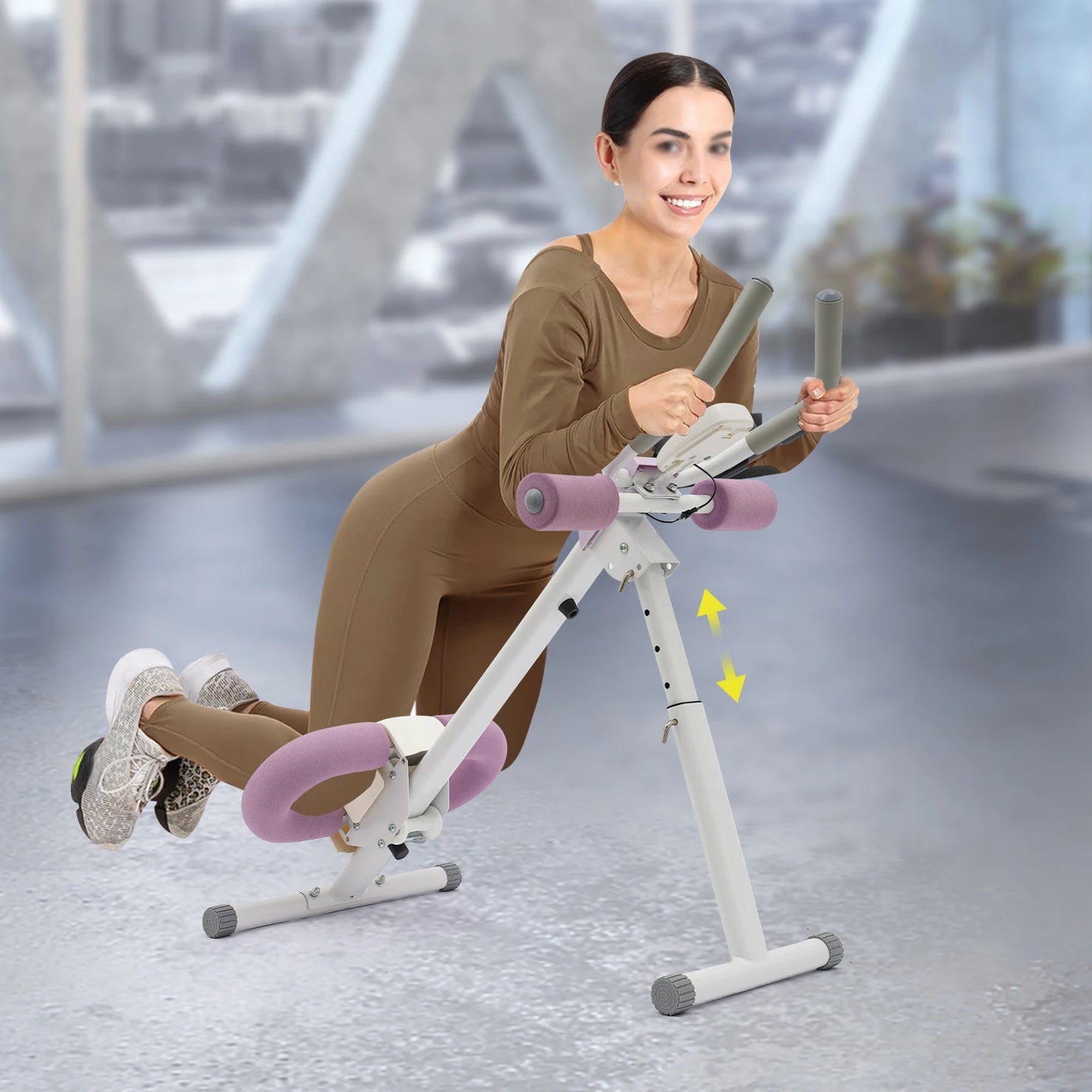 Abdominal Trainer Machine For Home Gym Adjustable Incline And Height