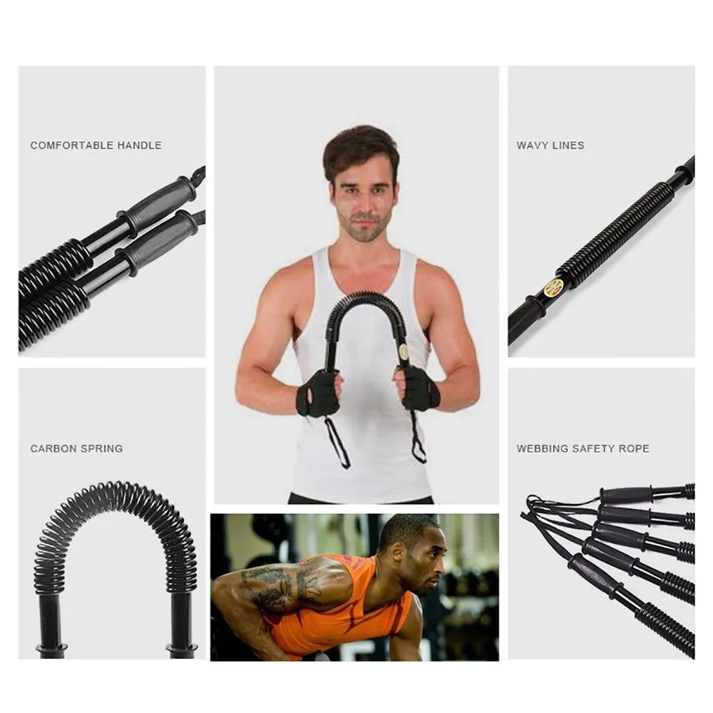 Spring Chest Power Bar Twister For Upper Body Strength