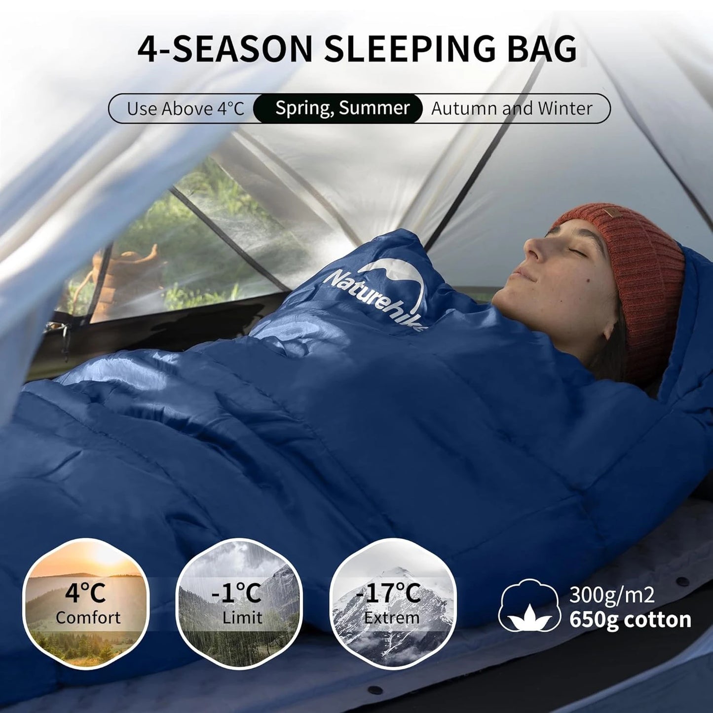 Naturehike Mummy Sleeping Bag For Adults MJ300 MJ600