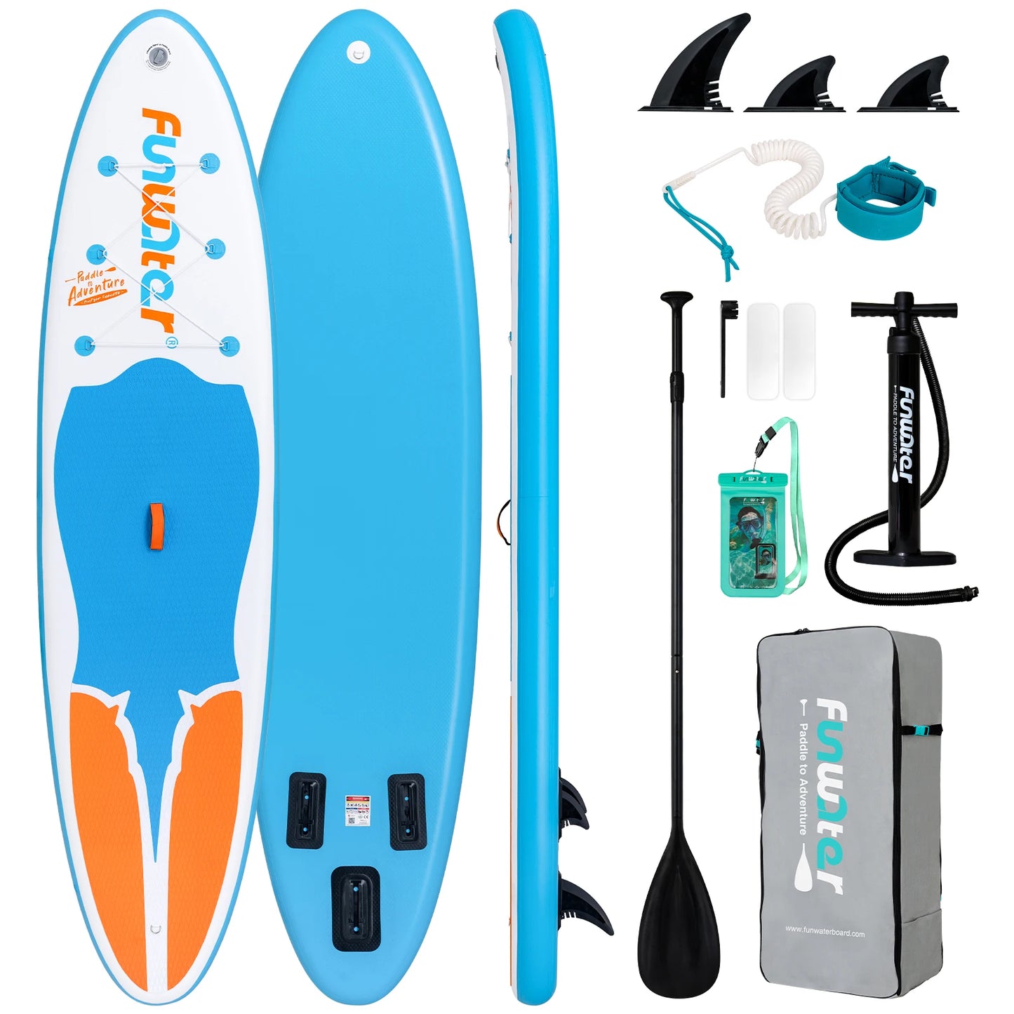 Funwater Ultra-Light Inflatable Stand-Up Paddle Board
