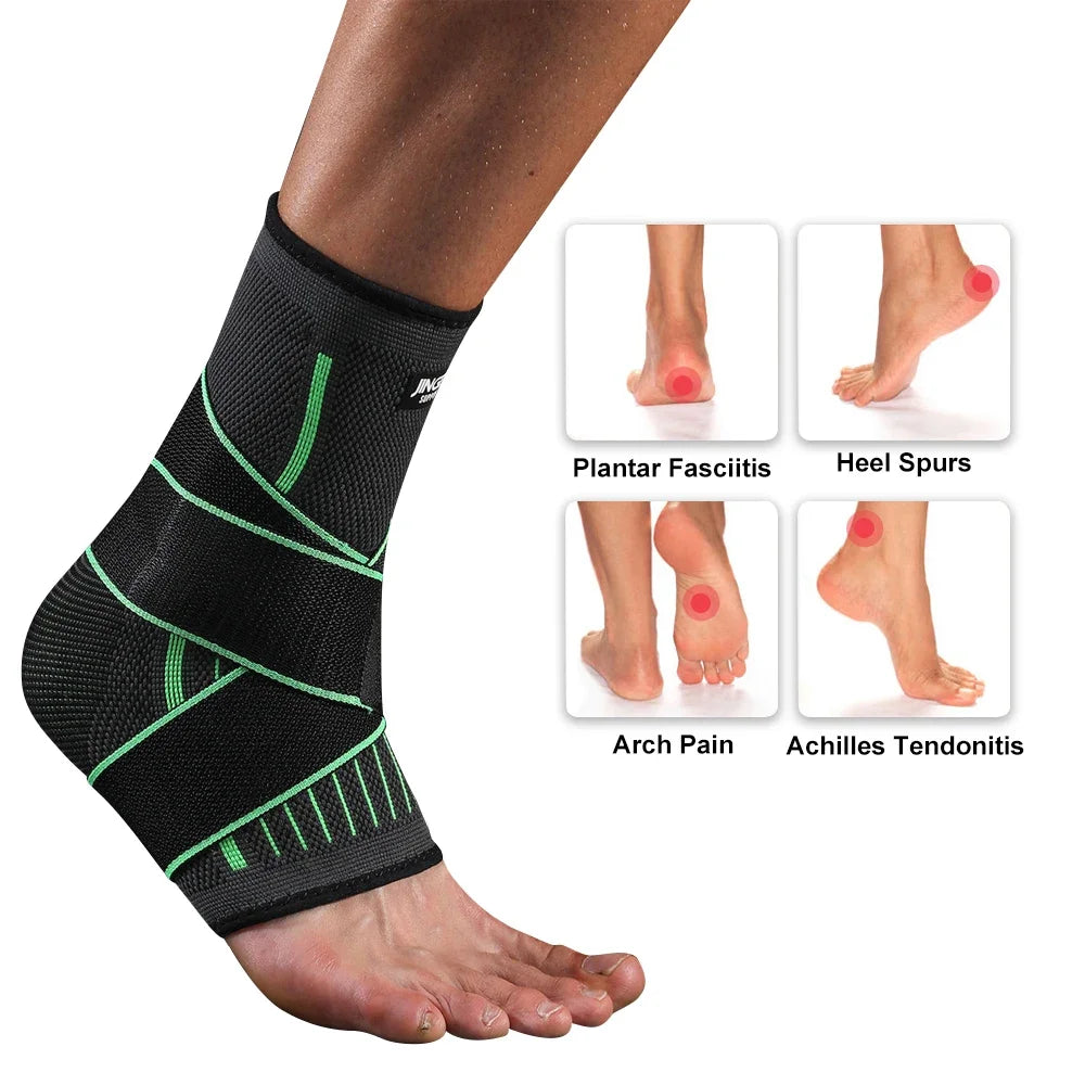 STAWIN Ankle Brace Compression Sleeve Adjustable Support