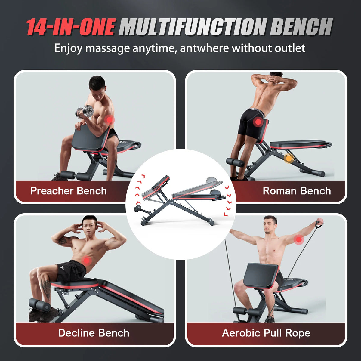 Multifunctional Foldable Dumbbell Bench For Full Body Workouts