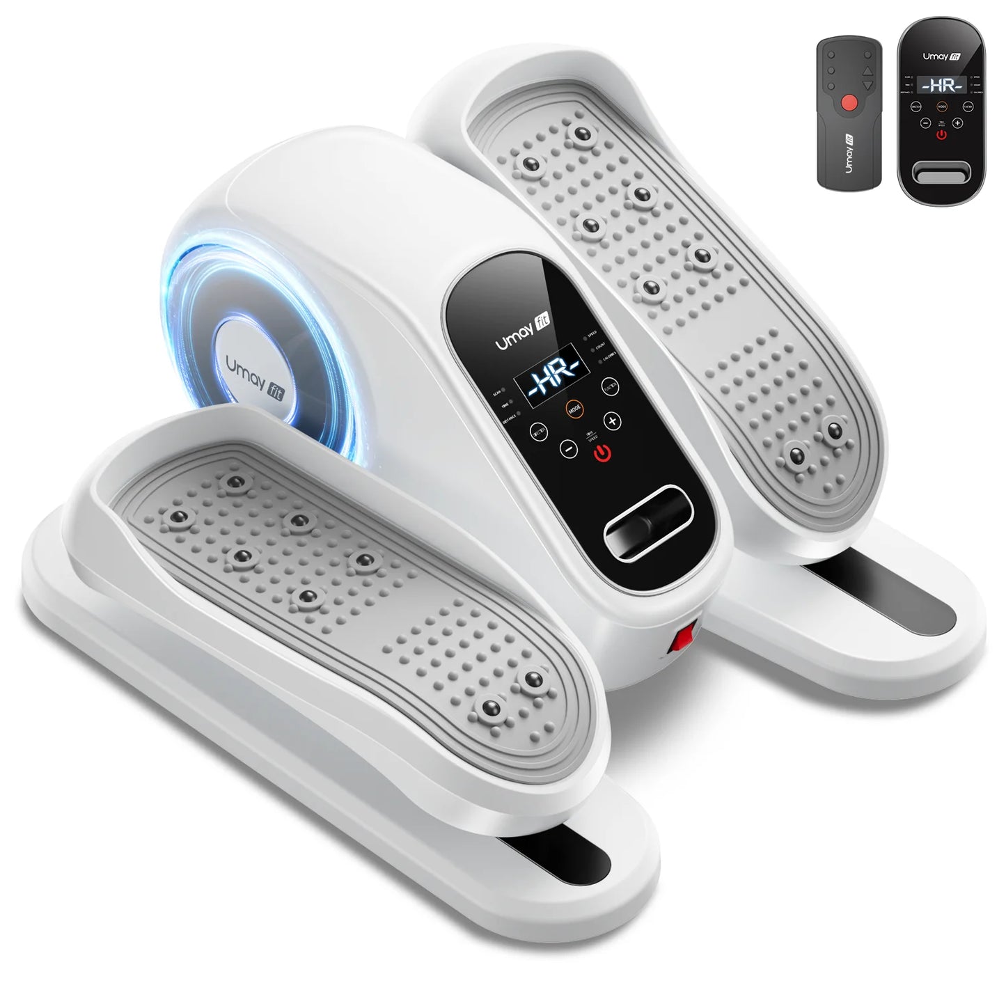 UMAY Under Desk Elliptical Machine 12 Speed With Remote Control