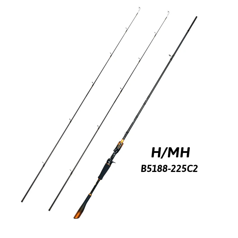BIUTIFU Spinning Casting Rod With Fuji Guides Carbon