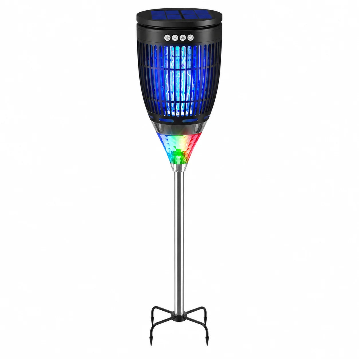 Solar Bug Zapper Outdoor 4200V 3 In 1 Mosquito Trap