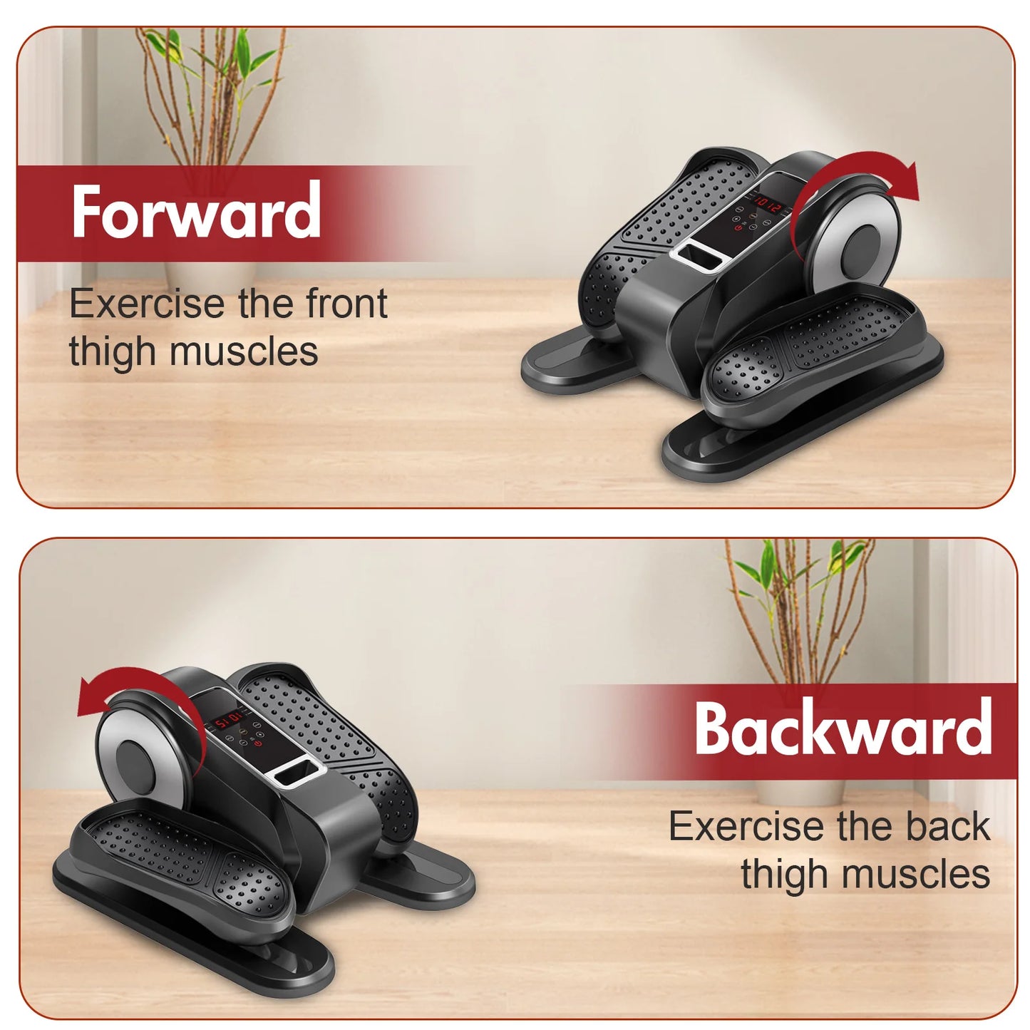 Gamewiu Under Desk Elliptical Mini Exerciser With Remote