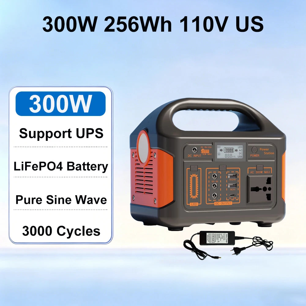 GaiaRay 500W Portable Power Station With 460.8Wh LiFePO4 Battery