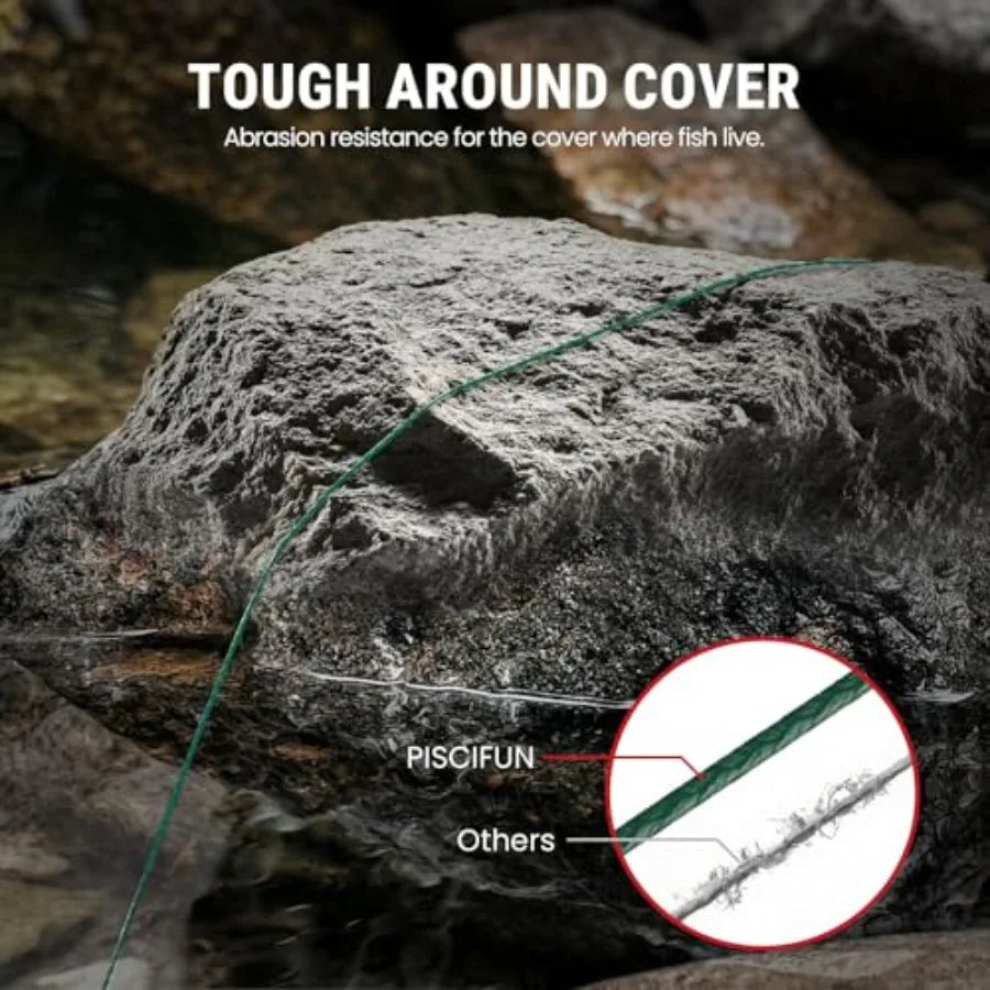 Onyx Braided Fishing Line Abrasion Resistant Zero Stretch Low Memory