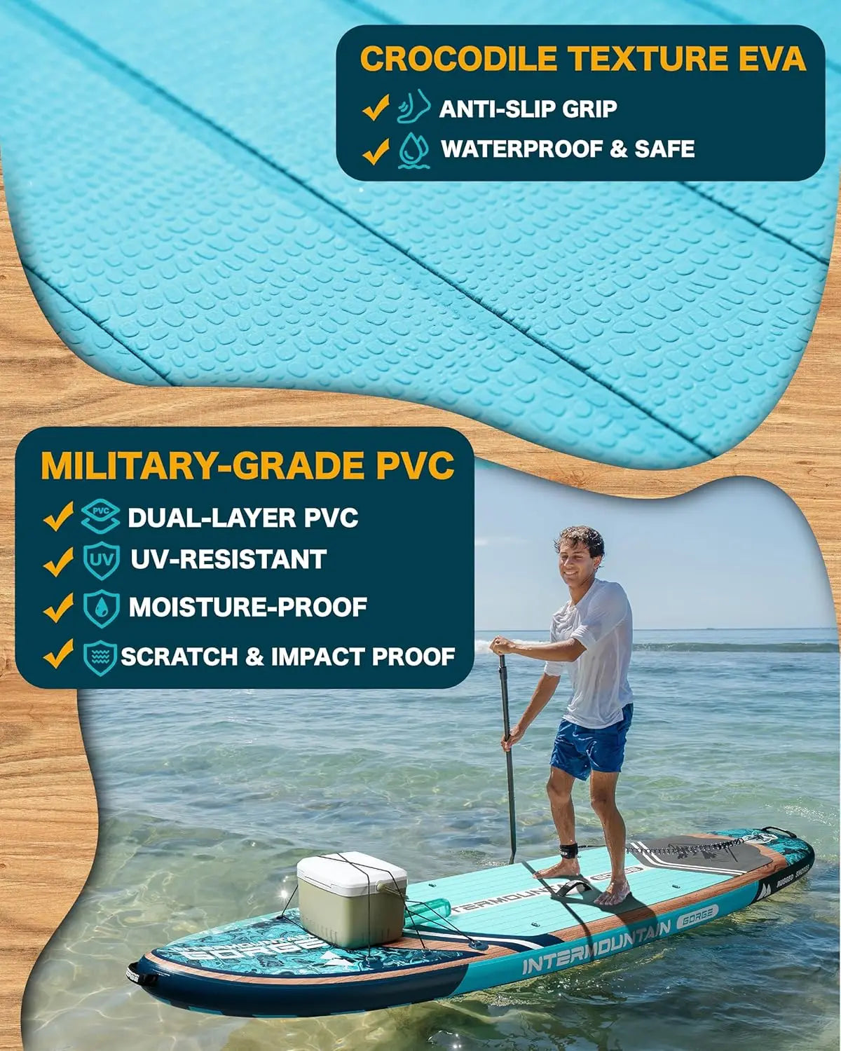 Waterproof Inflatable Paddle Board For Adults With Accessories