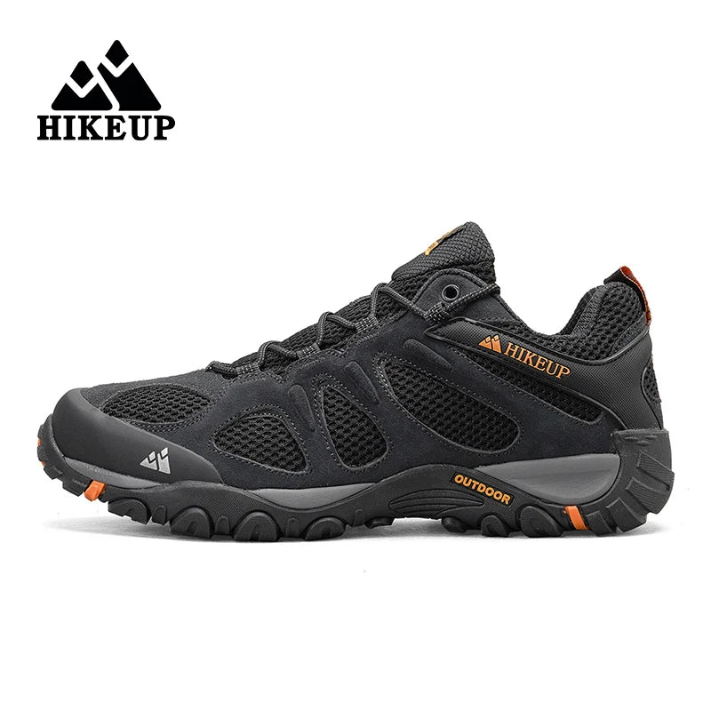 HIKEUP Men Hiking Shoes Non Slip Breathable Outdoor Sneaker