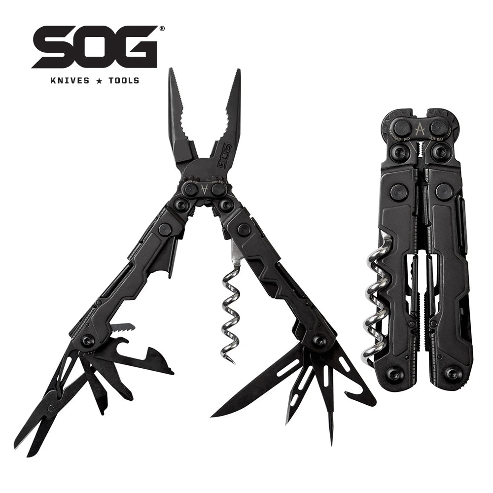 SOG PowerLitre Stainless Steel Multitool With Corkscrew