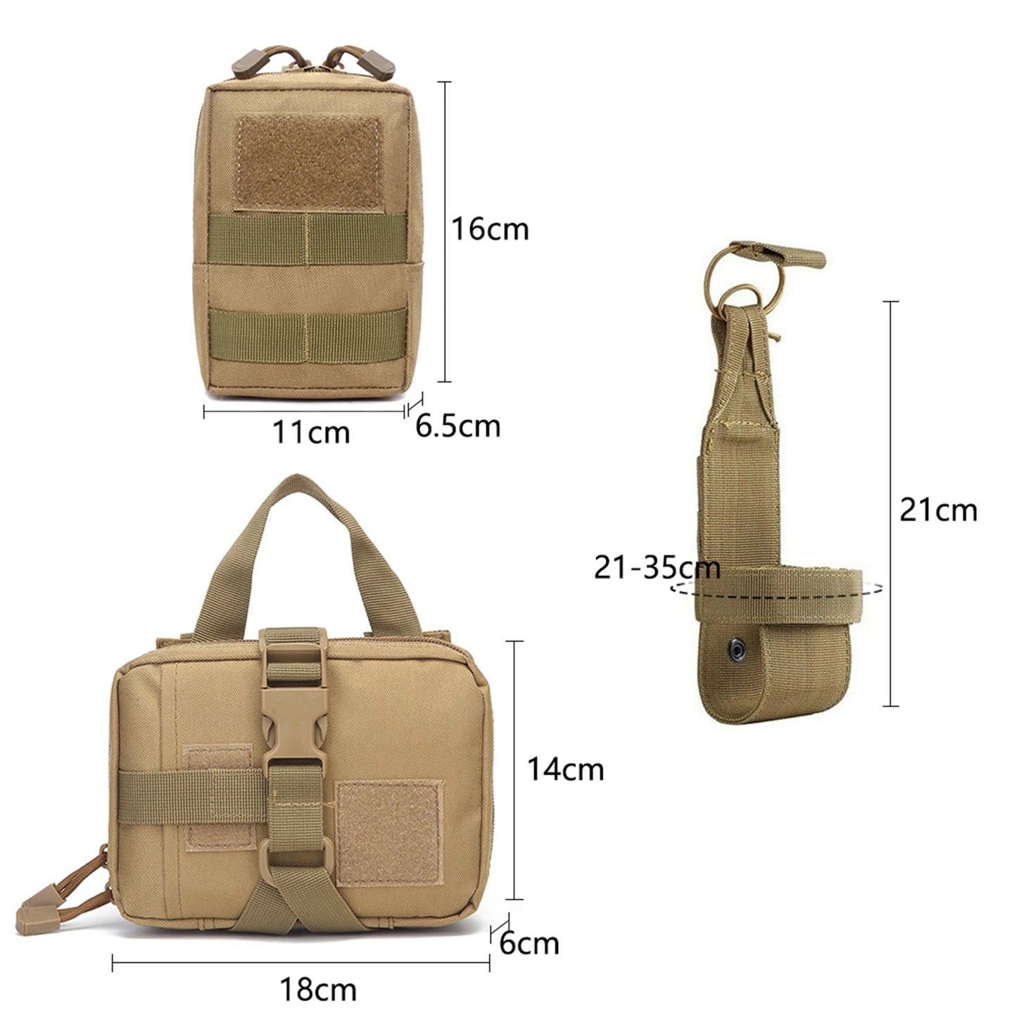 Tactical Dog Harness Vest Molle Pouches Nylon