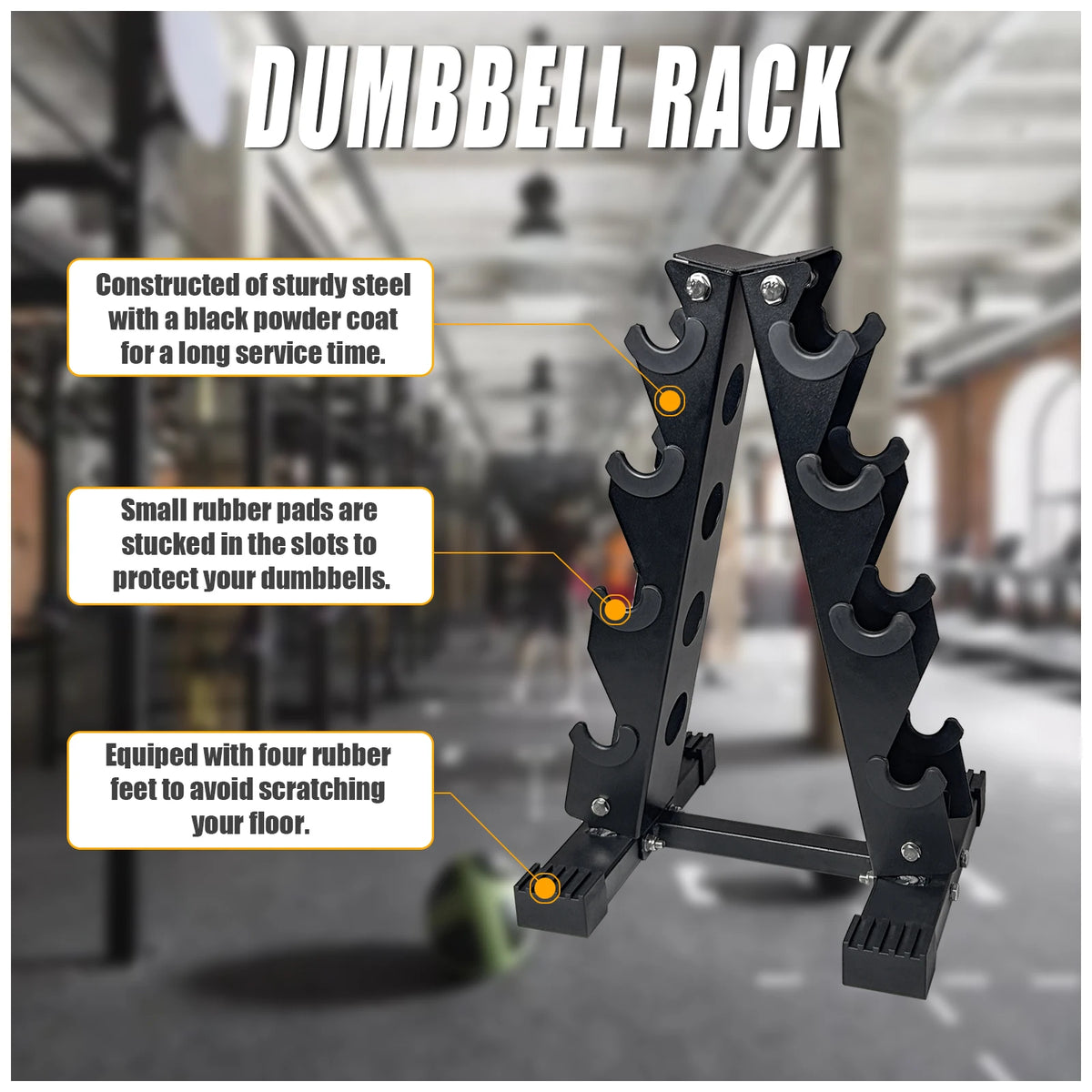 MARSAFIT A Frame Dumbbell Rack for Home Gym Weight Storage