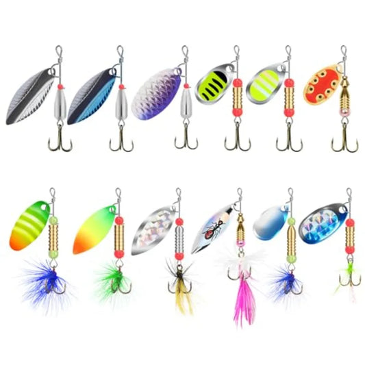 Six Pack Spinner Baits For Freshwater And Saltwater Fishing