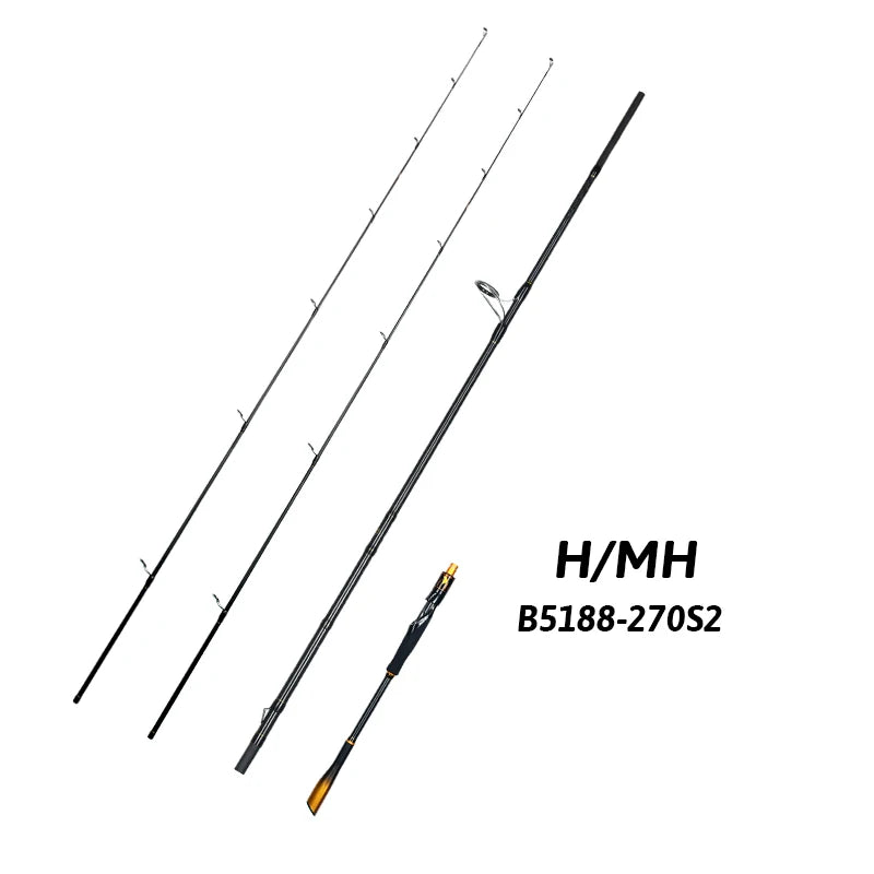BIUTIFU Spinning Casting Rod With Fuji Guides Carbon